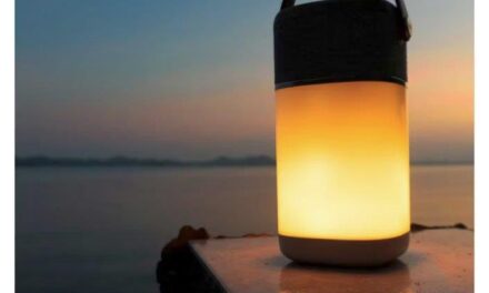 The VQ Halo Bluetooth Speaker with Built-In Power Bank and Lantern, The All-In-One Outdoor Companion
