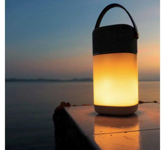 The VQ Halo Bluetooth Speaker with Built-In Power Bank and Lantern, The All-In-One Outdoor Companion